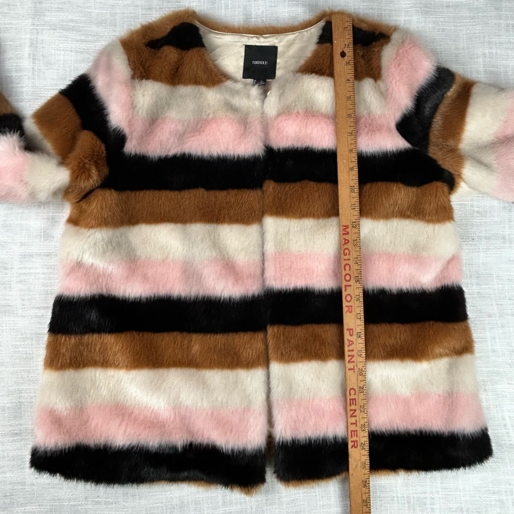 Vintage Y2K Faux Fur Cropped Jacket